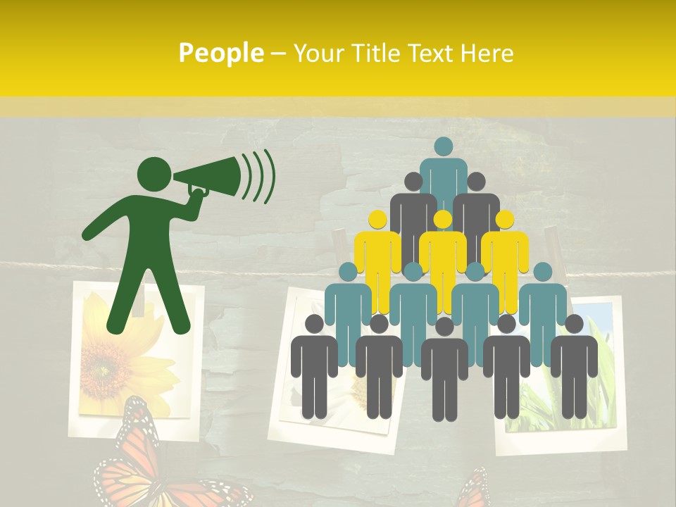 Rope Attach Grunge PowerPoint Template