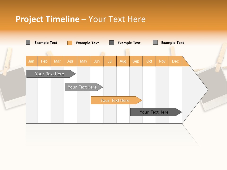 Clothespin Stick Rope PowerPoint Template