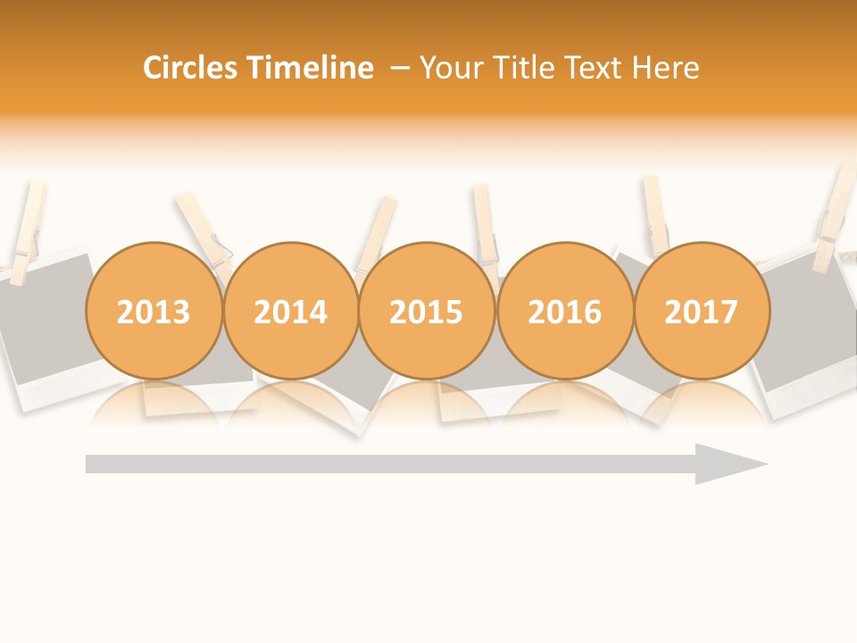 Clothespin Stick Rope PowerPoint Template