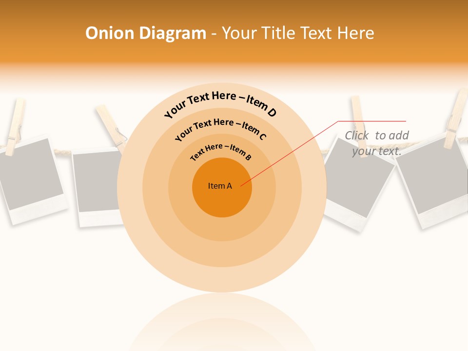 Clothespin Stick Rope PowerPoint Template