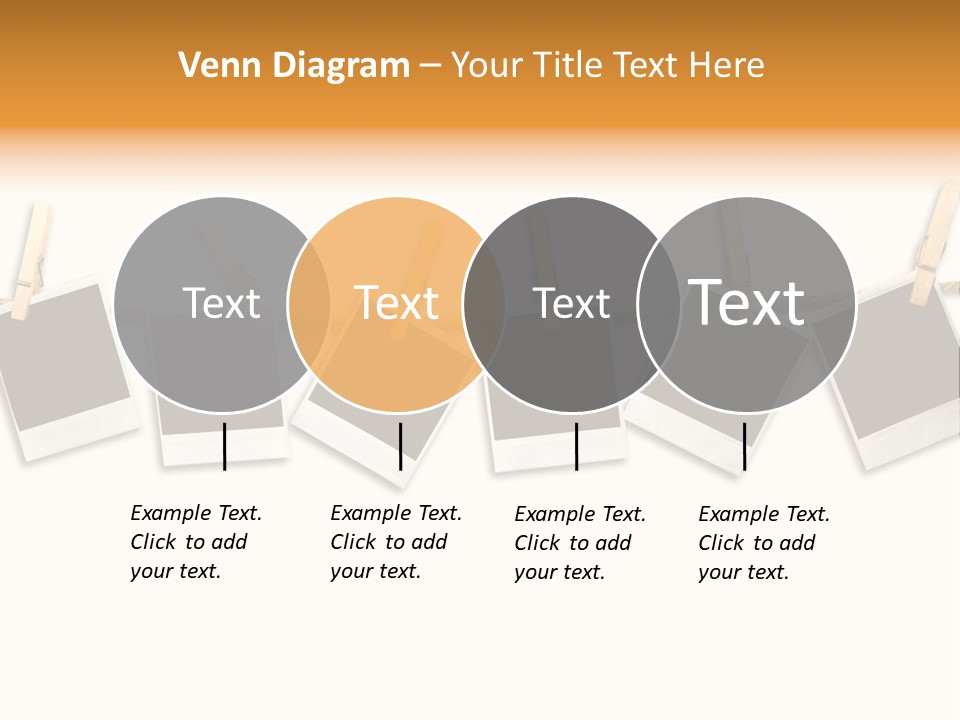 Clothespin Stick Rope PowerPoint Template