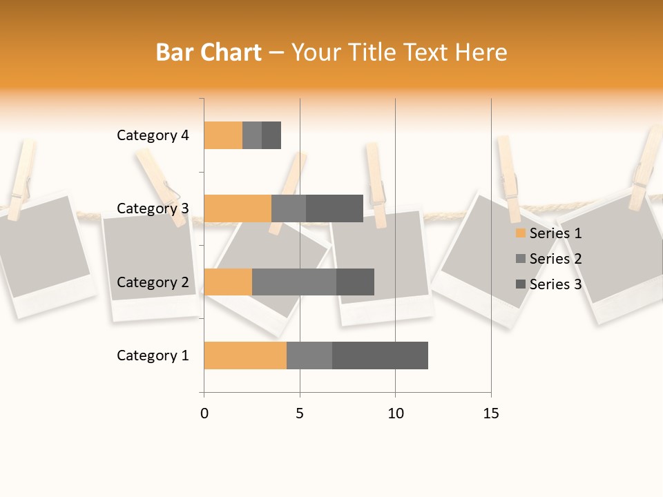 Clothespin Stick Rope PowerPoint Template