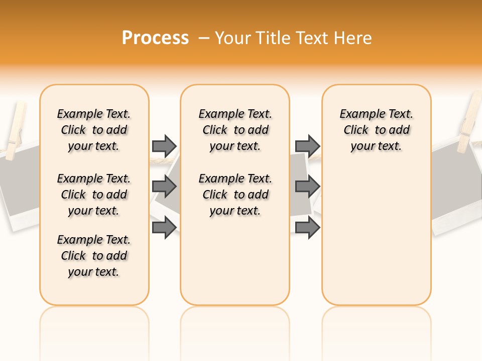 Clothespin Stick Rope PowerPoint Template