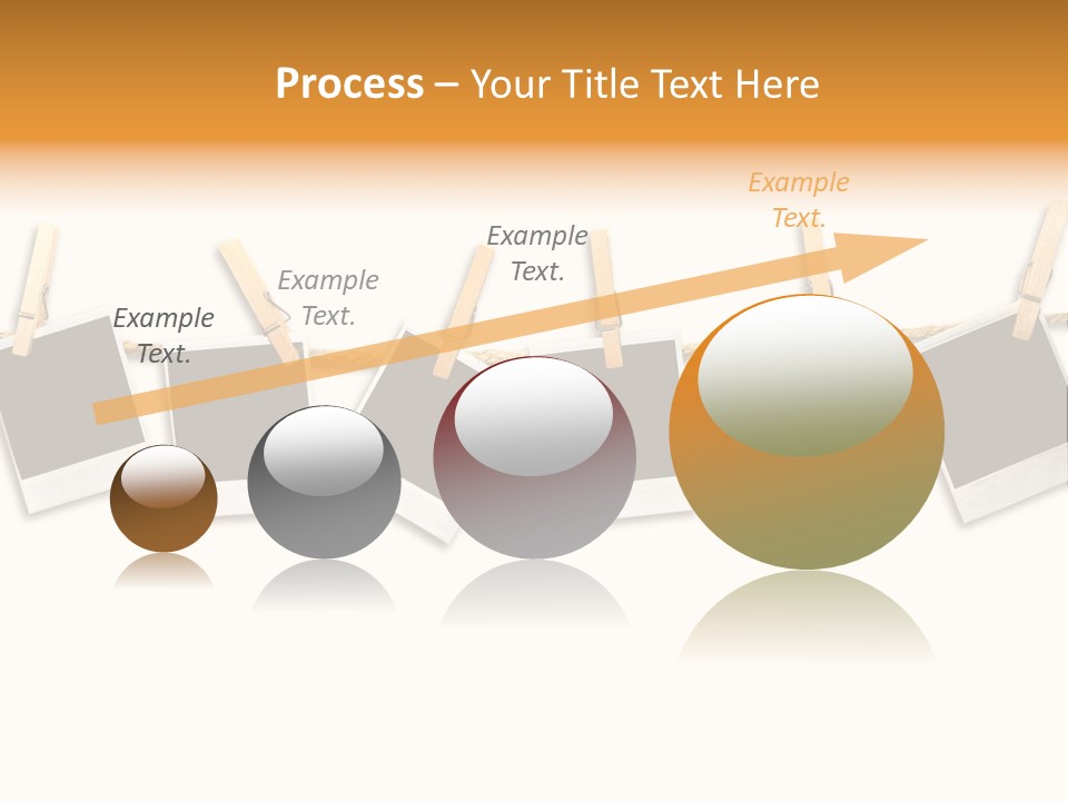Clothespin Stick Rope PowerPoint Template