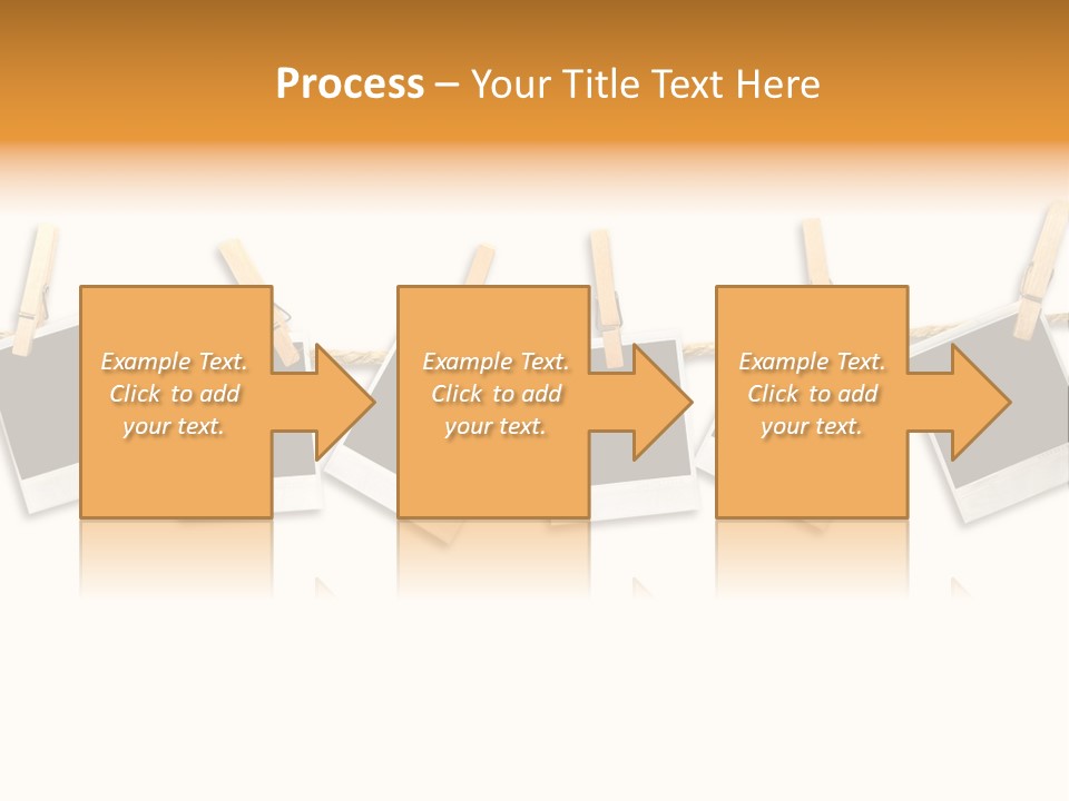 Clothespin Stick Rope PowerPoint Template