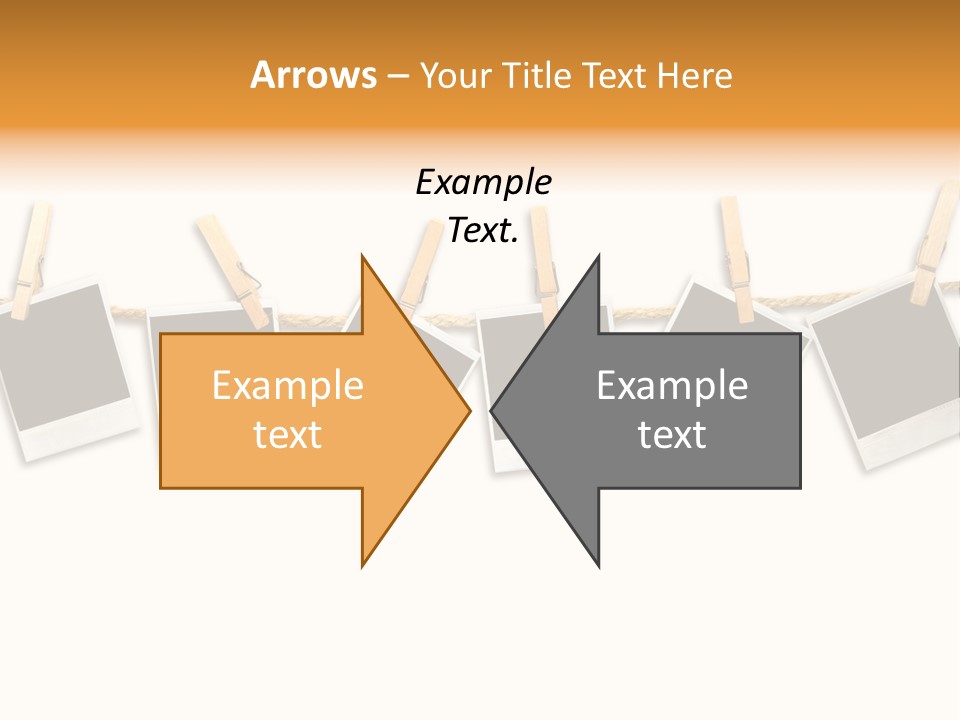 Clothespin Stick Rope PowerPoint Template