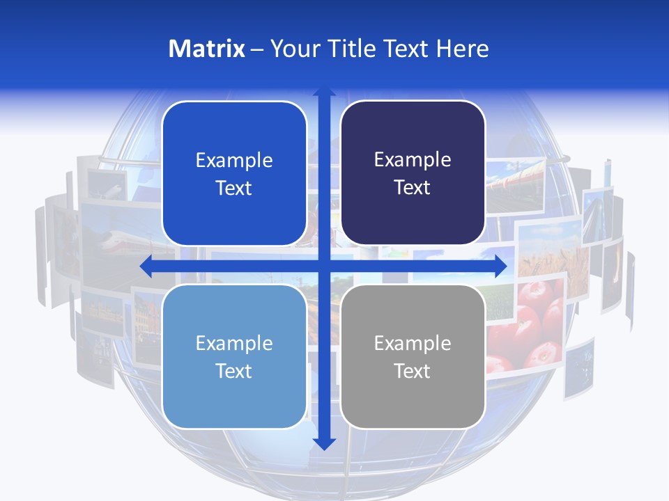 Isolated Earth Television PowerPoint Template