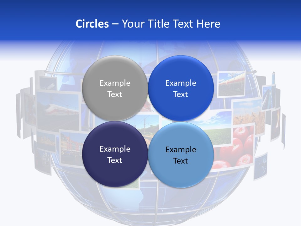 Isolated Earth Television PowerPoint Template