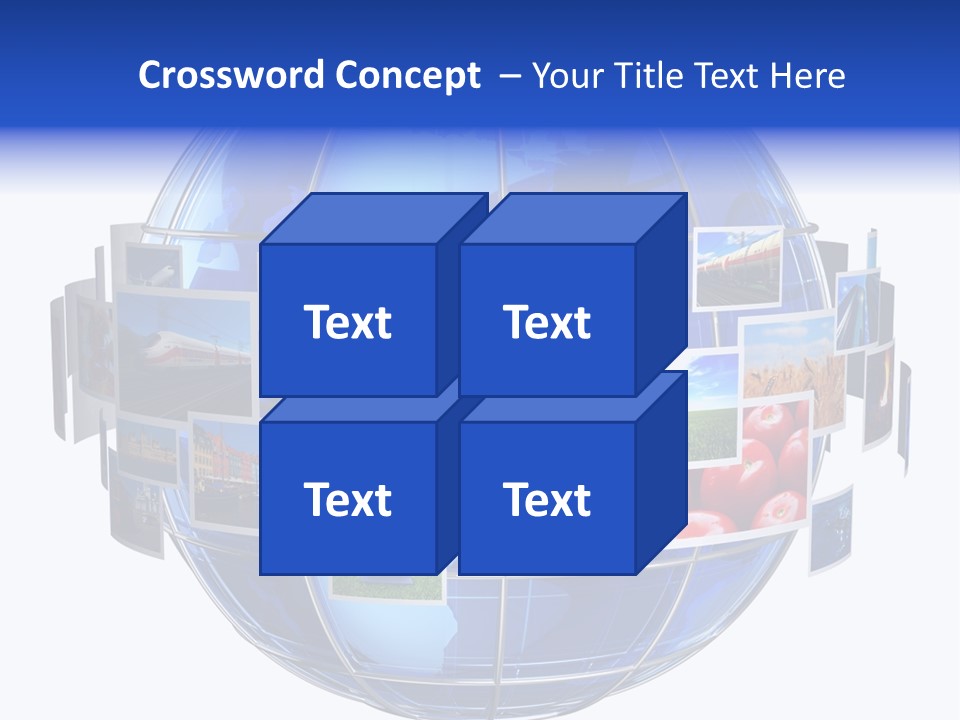 Isolated Earth Television PowerPoint Template