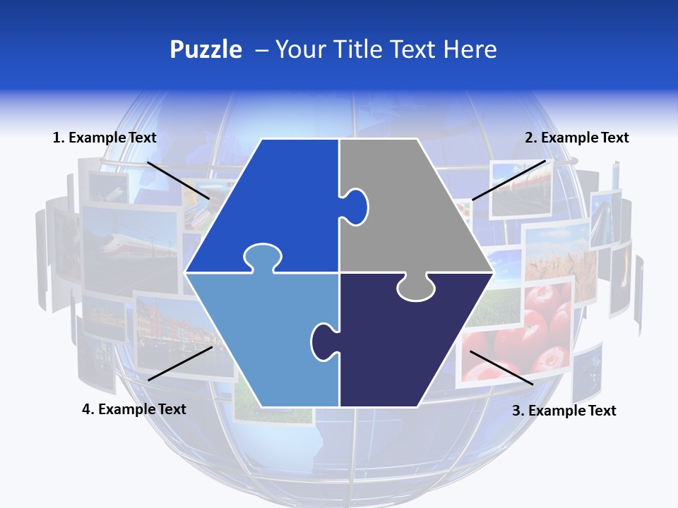 Isolated Earth Television PowerPoint Template