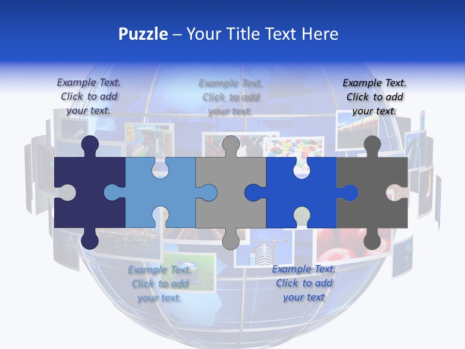 Isolated Earth Television PowerPoint Template