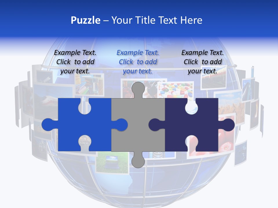 Isolated Earth Television PowerPoint Template