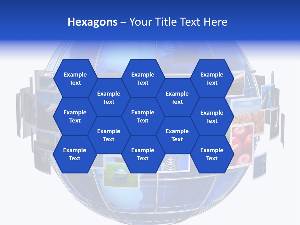 Isolated Earth Television PowerPoint Template