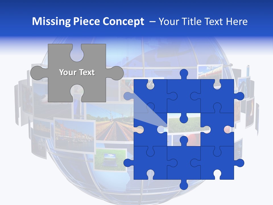 Isolated Earth Television PowerPoint Template