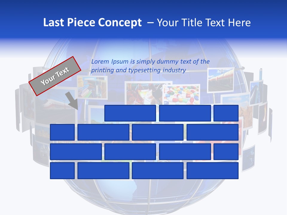 Isolated Earth Television PowerPoint Template