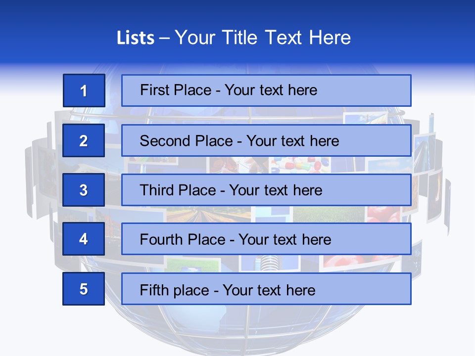 Isolated Earth Television PowerPoint Template