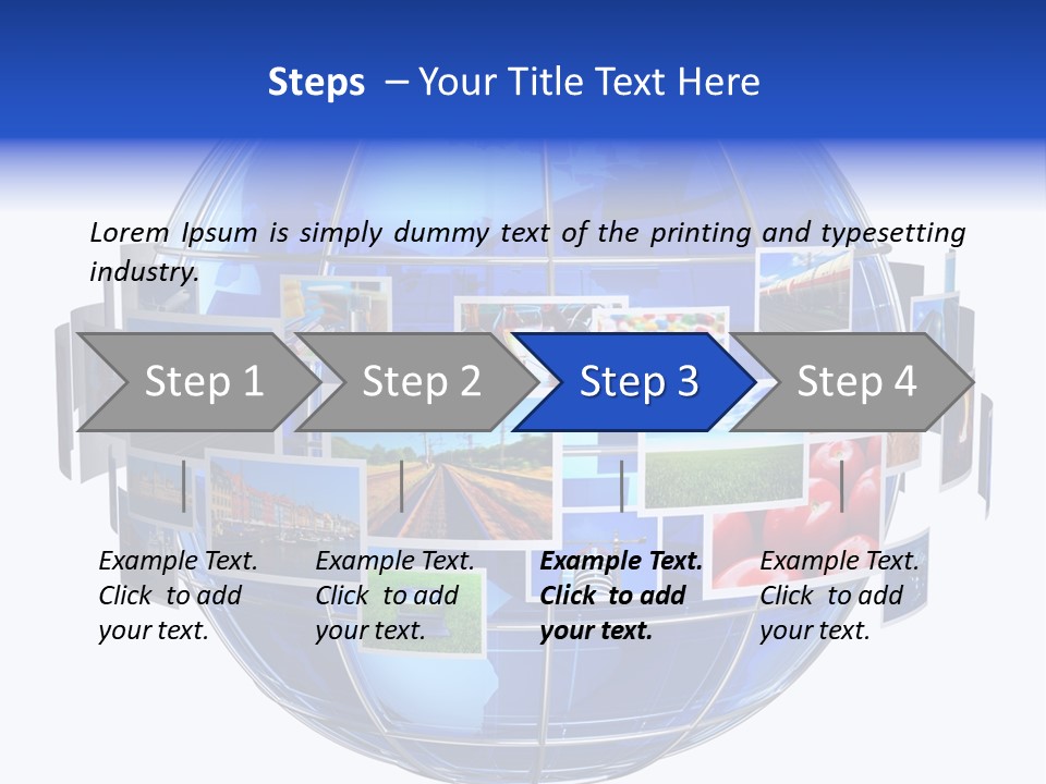 Isolated Earth Television PowerPoint Template