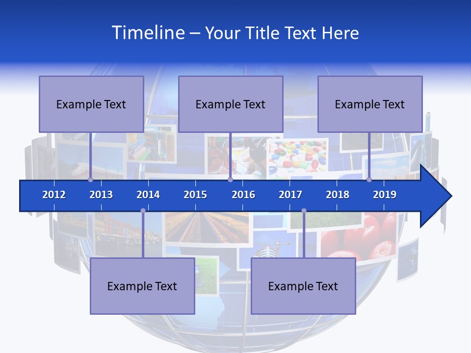 Isolated Earth Television PowerPoint Template