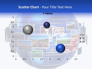 Isolated Earth Television PowerPoint Template