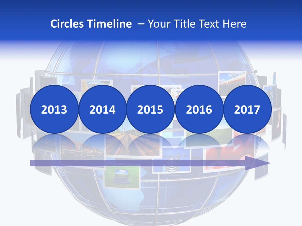 Isolated Earth Television PowerPoint Template