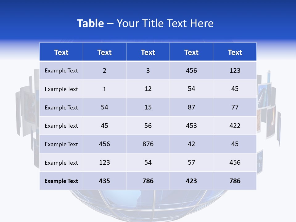 Isolated Earth Television PowerPoint Template