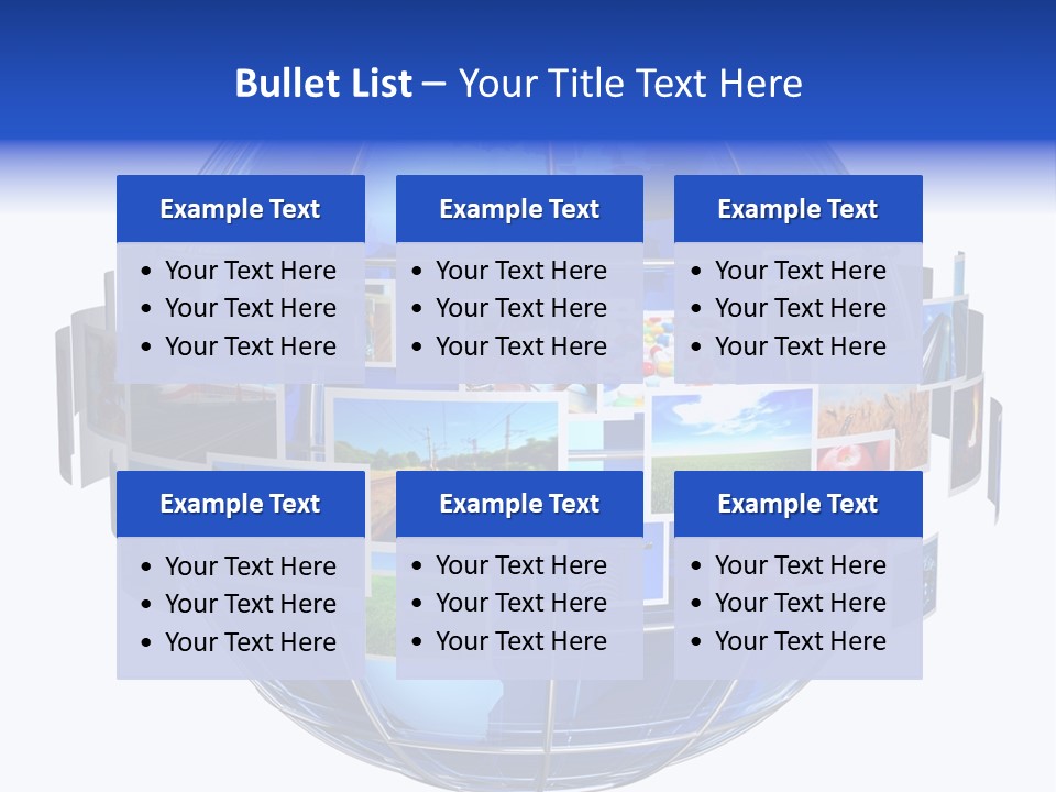 Isolated Earth Television PowerPoint Template