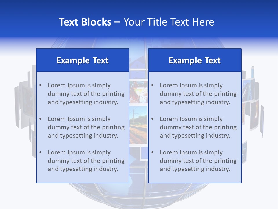 Isolated Earth Television PowerPoint Template