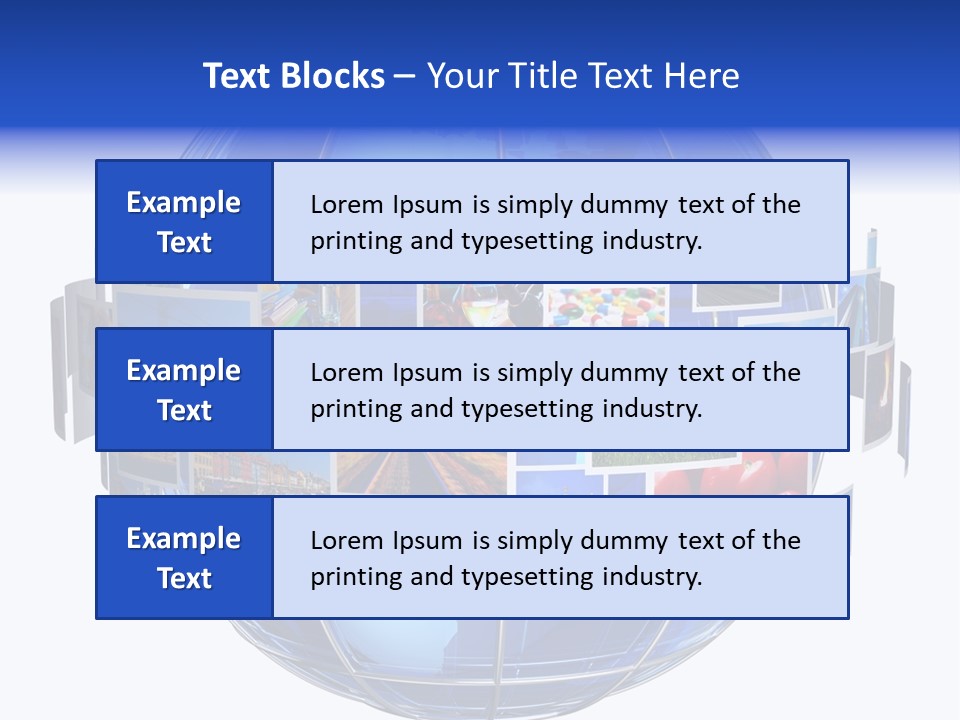Isolated Earth Television PowerPoint Template