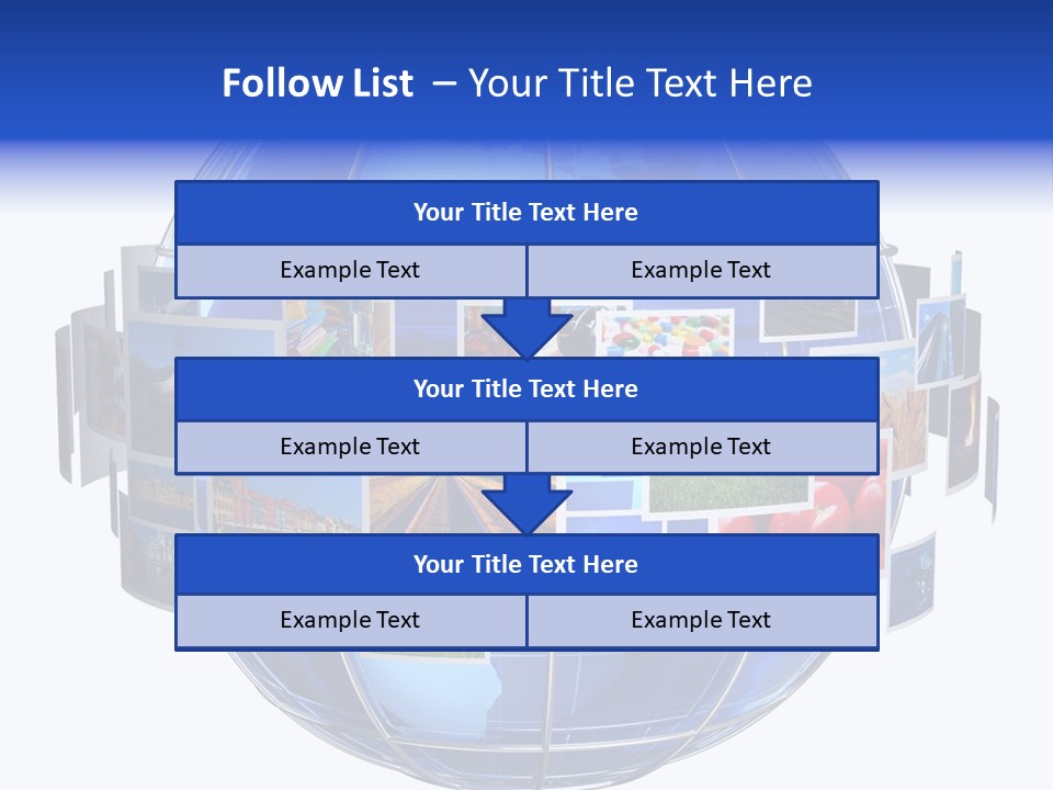 Isolated Earth Television PowerPoint Template