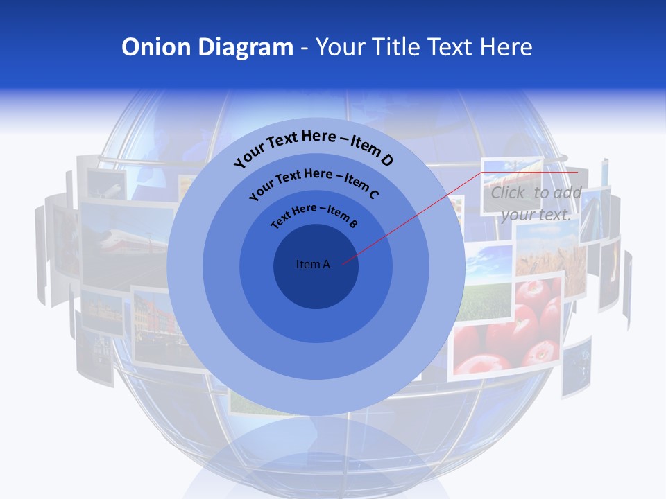 Isolated Earth Television PowerPoint Template