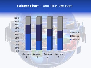 Isolated Earth Television PowerPoint Template