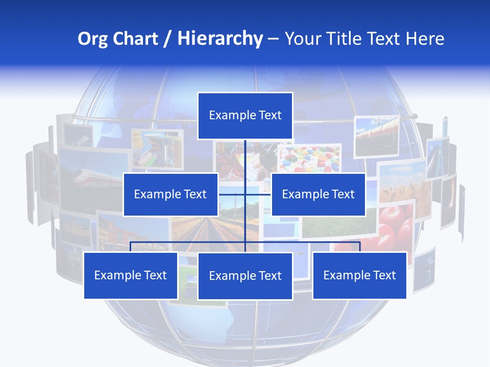 Isolated Earth Television PowerPoint Template