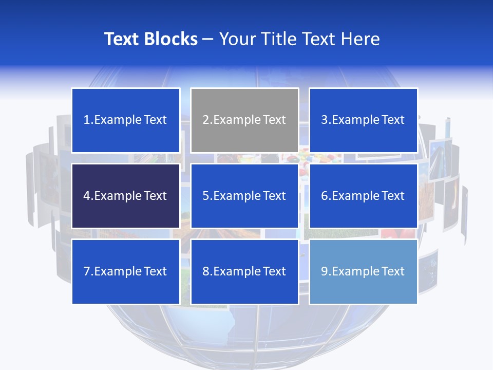 Isolated Earth Television PowerPoint Template