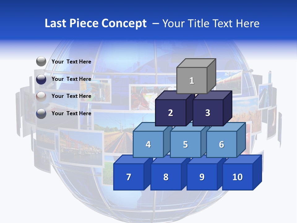Isolated Earth Television PowerPoint Template