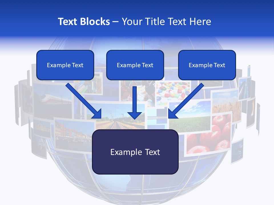 Isolated Earth Television PowerPoint Template