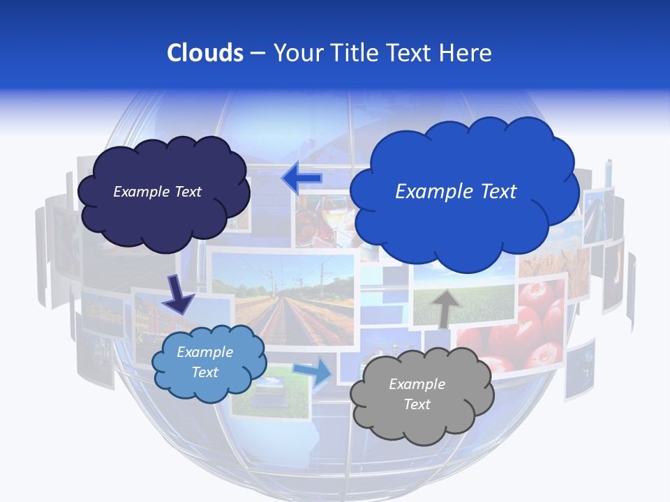 Isolated Earth Television PowerPoint Template