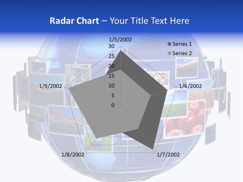 Isolated Earth Television PowerPoint Template