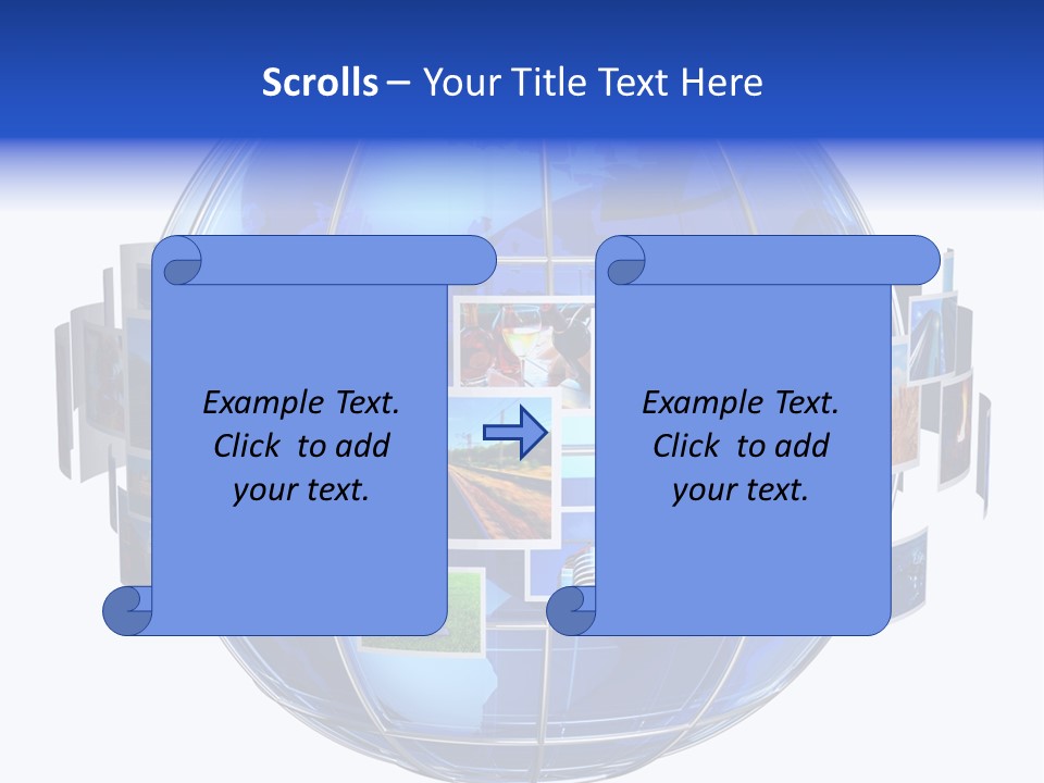 Isolated Earth Television PowerPoint Template