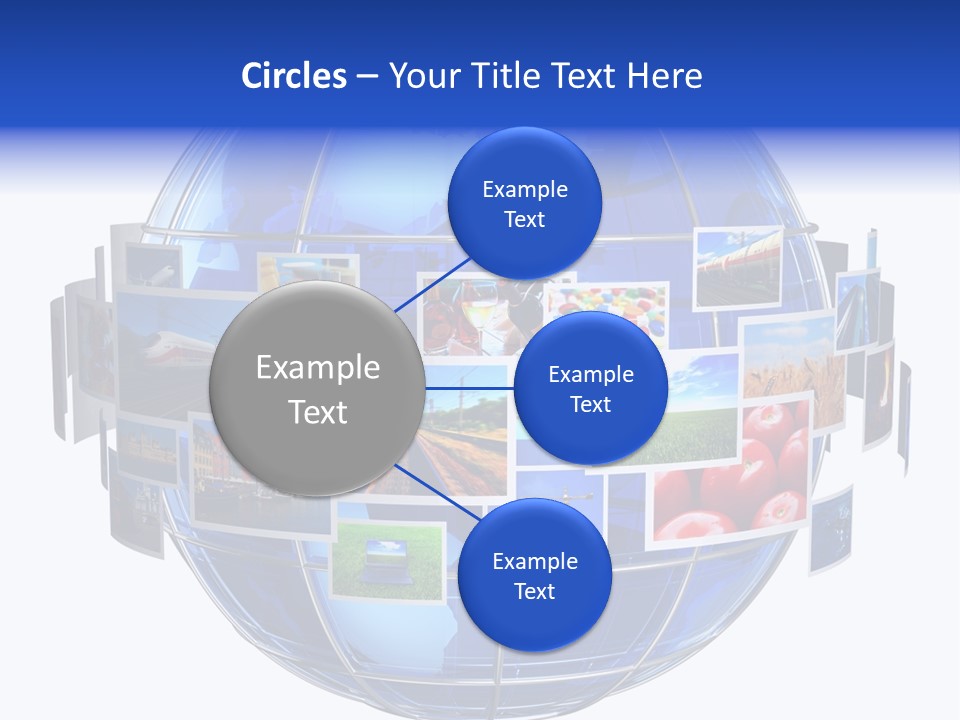 Isolated Earth Television PowerPoint Template