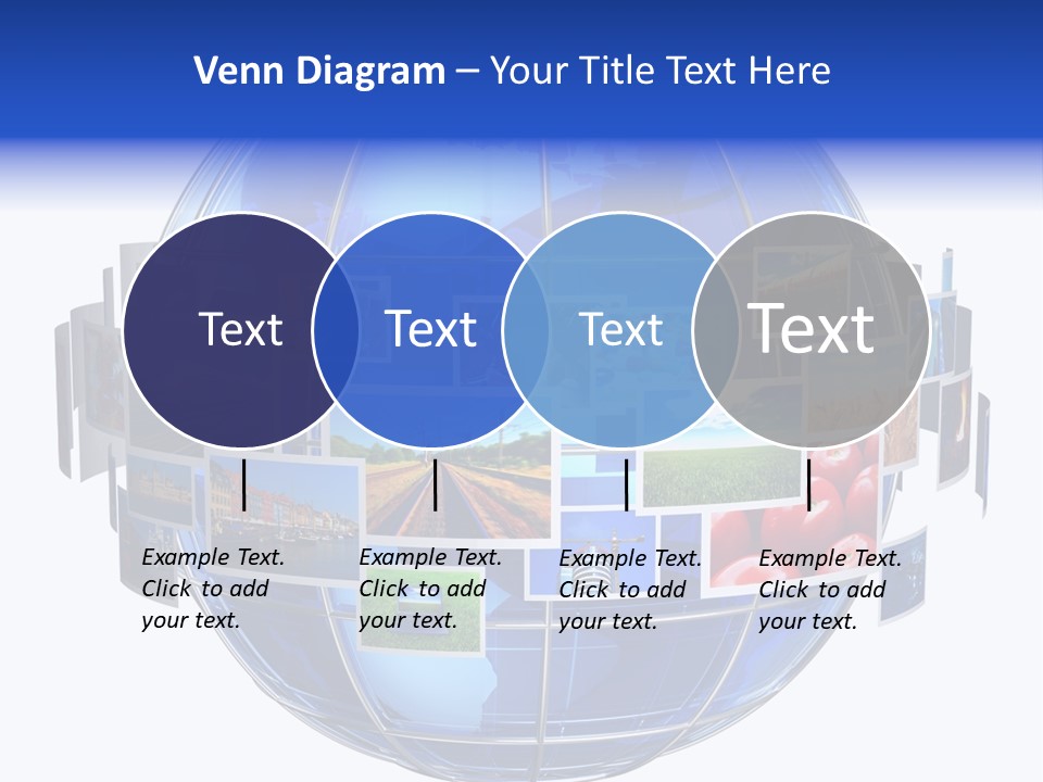 Isolated Earth Television PowerPoint Template