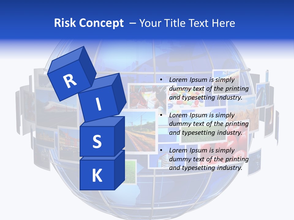 Isolated Earth Television PowerPoint Template