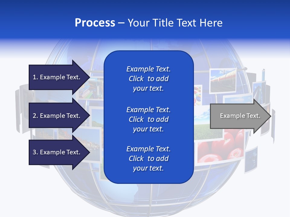 Isolated Earth Television PowerPoint Template