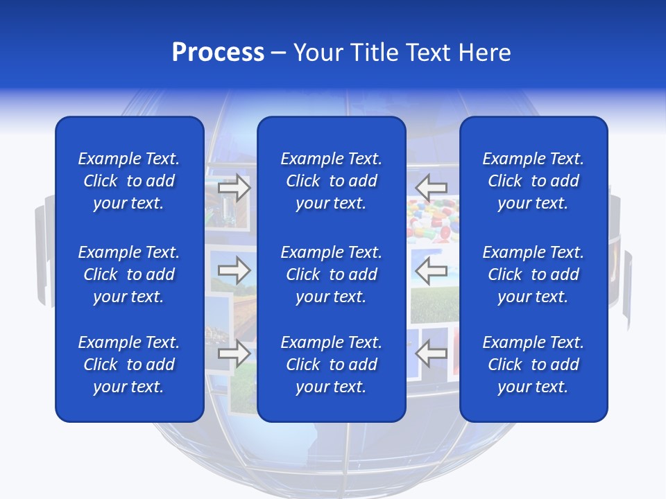 Isolated Earth Television PowerPoint Template