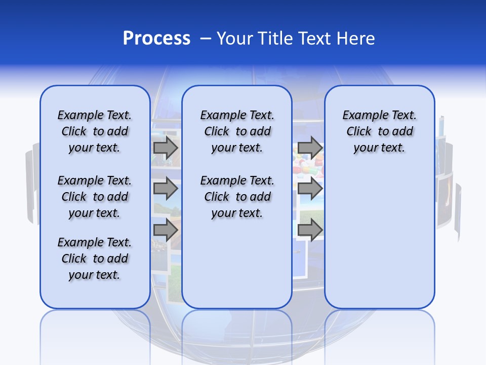 Isolated Earth Television PowerPoint Template