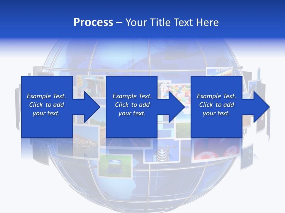 Isolated Earth Television PowerPoint Template