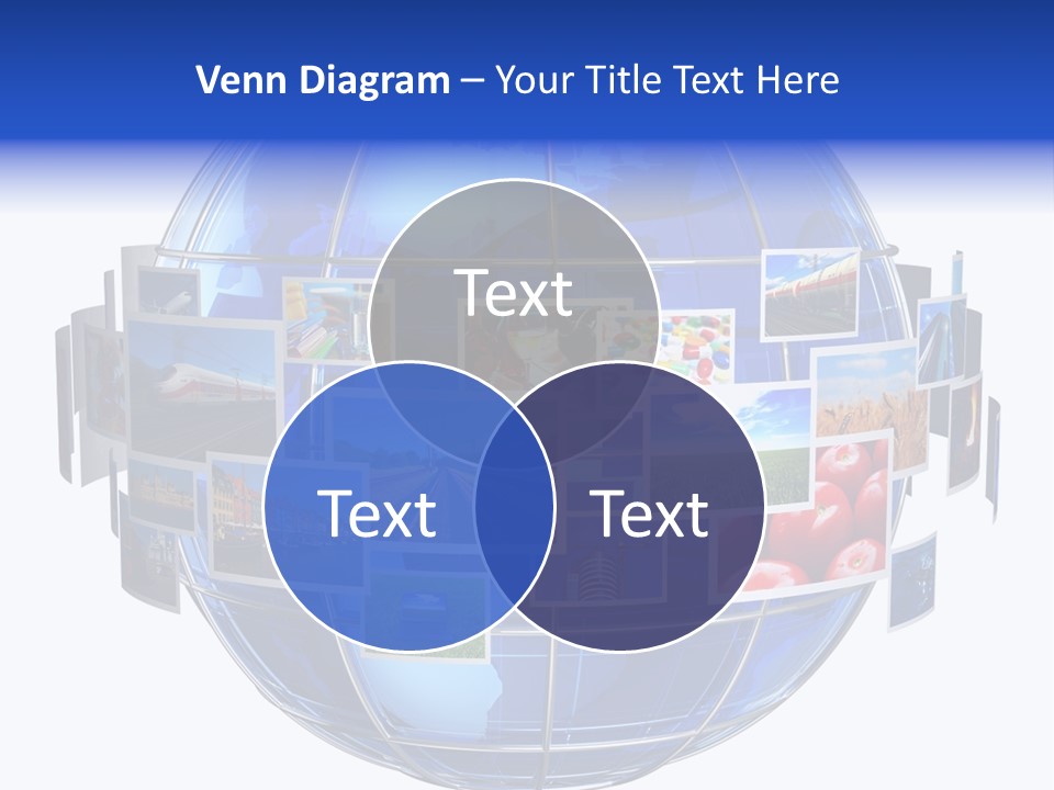 Isolated Earth Television PowerPoint Template