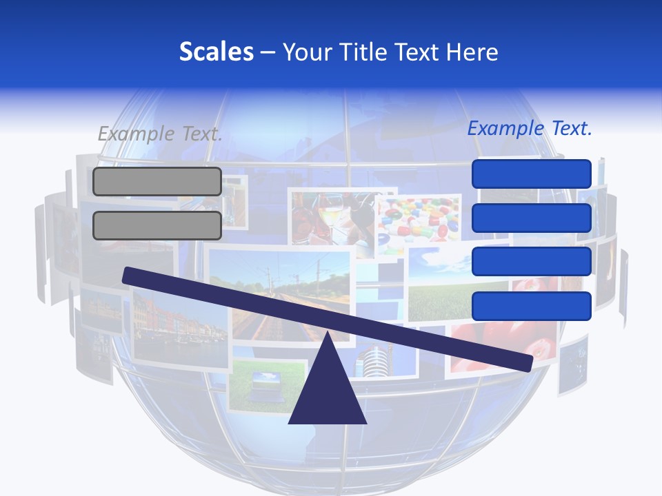 Isolated Earth Television PowerPoint Template