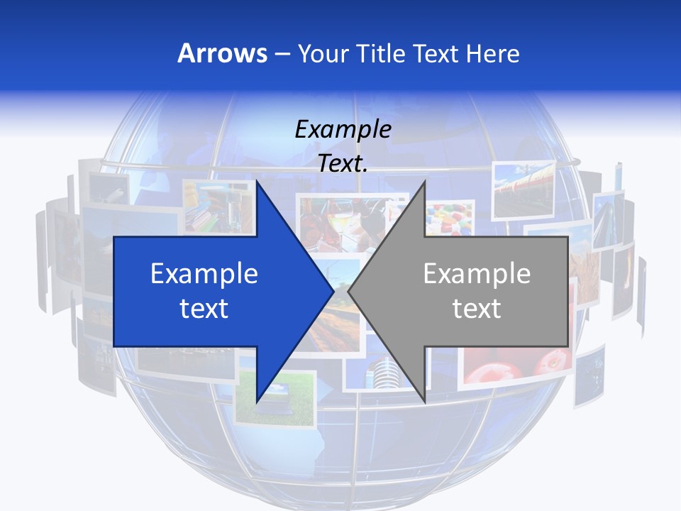 Isolated Earth Television PowerPoint Template