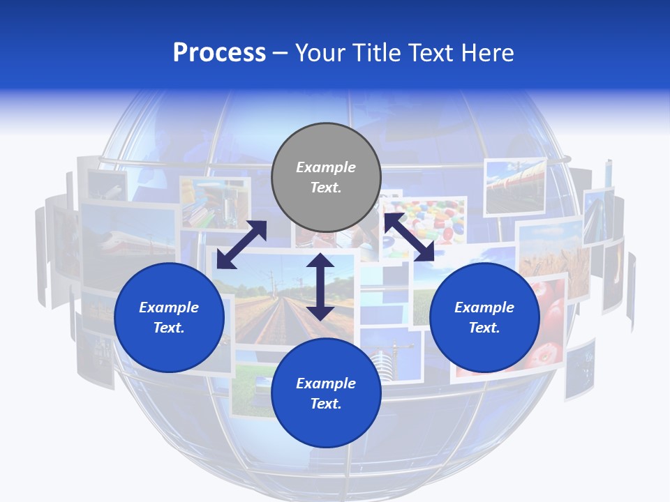 Isolated Earth Television PowerPoint Template