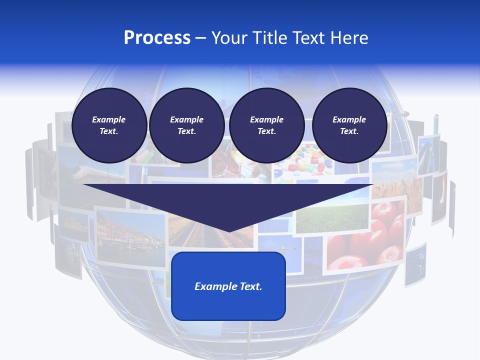 Isolated Earth Television PowerPoint Template